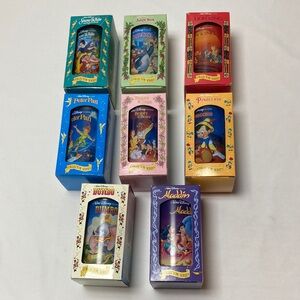 Disney Collector Series Drinkware Set - Blue, Green, Red, Yellow